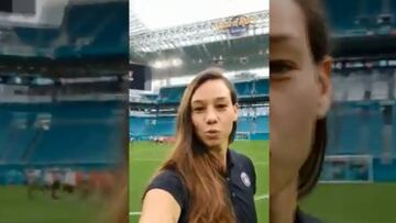 Endler mostró su visita con el PSG al Hard Rock Stadium de Miami