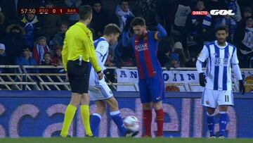La Real pidió la roja para Messi y Neymar y el Barça, otro penalti