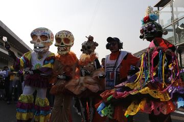 El día de muertos se vivió previo al Gran Premio de México