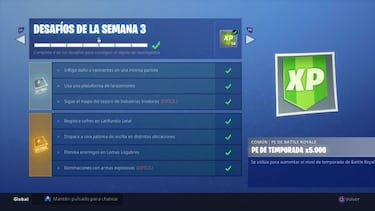 Fortnite Battle Royale: Todos los desafíos de la Temporada 5
