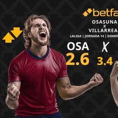 CA Osasuna vs. Villarreal CF: horario, TV, pronósticos, estadísticas y clasificación