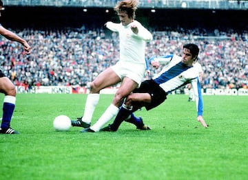 Sol, en un partido contra el Real Madrid contra el Hércules.