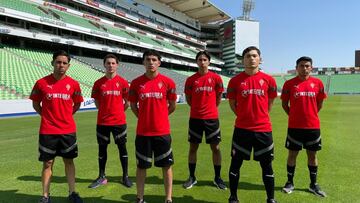 22-06-2023. LOS MEXICANOS MAURICIO MEDRANO, ÁNGEL CONTRERAS, FRANCO ROSSANO, KEVIN PICÓN, SEBASTIÁN VALENZUELA y JOSHUA MANCHA SON LOS SEIS PRIMEROS FUTBOLISTAS QUE SE INSTALARÁN EN LA NUEVA RESIDENCIA DE MAREO, DENTRO DEL PROGRAMA DE TALENTOS QUE HA PUESTO EN MARCHA EL SPORTING.