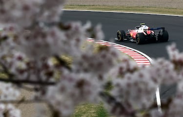Lewis Hamilton durante el Gran Premio de Japón de la Fórmula 1.