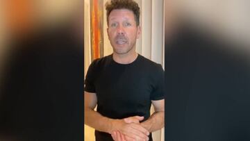 Simeone manda un mensaje de concienciaci¨®n: tuvo un lapsus que les sacar¨¢ una sonrisa
