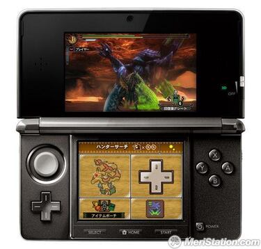 Monster Hunter 3G estrenará el segundo stick analógico de 3DS