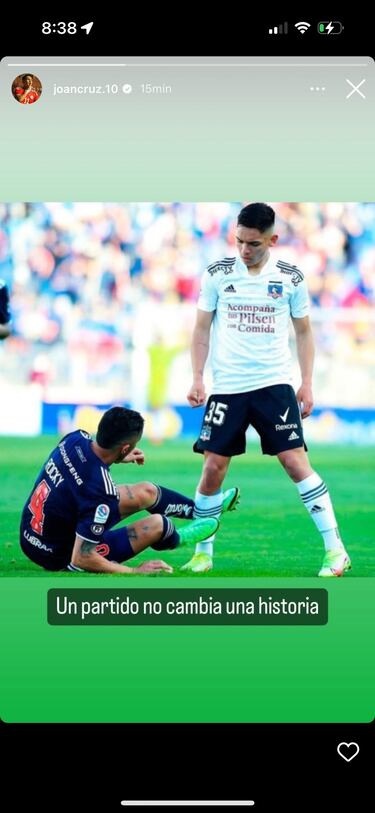 Joan Cruz le da un mensaje a la U y se gana el enojo de los hinchas de Everton