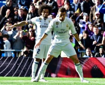 Cristiano celebra su gol.