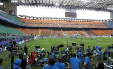 Último entrenamiento del Real Madrid antes de la final.