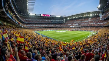 El Bernab&eacute;u acogi&oacute; el Espa&ntilde;a-Italia de 2017.