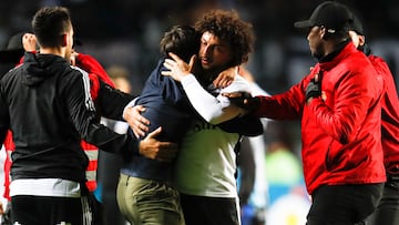 Futbol, Colo Colo vs Real Betis.
Partido Amistoso 2022.
El jugador de Colo Colo Maximiliano Falcon es fotografiado durante el partido amistoso contra Real Betis disputado en el estadio Ester Roa Rebolledo de Concepcion, Chile.
16/11/2022
Javier Vergara/PHOTOSPORT

Football, Colo Colo vs Real Betis.
2022 Friendly Match.
Colo Colo's player Maximiliano Falcon is pictured during the friendly match against Real Betis held at the Ester Roa Rebolledo stadium in Concepcion, Chile.
16/11/2022
Javier Vergara/PHOTOSPORT