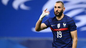 Benzema volvió a jugar con Francia tras cinco años de ausencia.