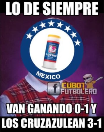 Cruz Azul volvió a hacer de las suyas y los memes no perdonan