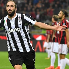 Higuaín, segundo jugador con 100 goles en dos Ligas distintas