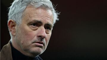 José Mourinho durante un partido como técnico del Tottenham.