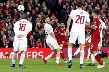 1-0. Mohamed Salah marcó el primer gol.