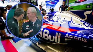 El coche de Toro Rosso y la discusi&oacute;n entre Abiteboul y Marko en Brasil.