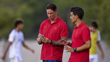 Fernando Torres, técnico auxiliar del Juvenil del Atlético.