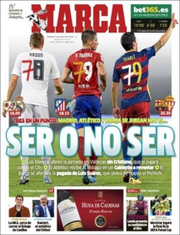 Portadas de la prensa mundial