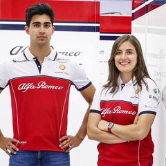 Tatiana Calderón y Juan Manuel Correa probarán el Alfa Romeo