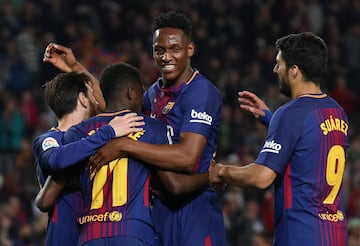 Dembelé también anotó el definitivo 5-1.