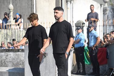 Joao Felix el día de la ceremonia fúnebre del futbolista portugués del Liverpool Diogo Jota y su hermano André Silva.