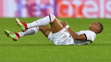 Susto sin importancia para Mbappé