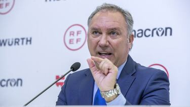 13/12/21 REAL FEDERACION ESPAÑOLA DE FUTBOL RFEF PRESENTACION OFICIAL DE LUIS MEDINA CANTALEJO COMO NUEVO PRESIDENTE DEL COMITE TECNICO DE ARBITROS