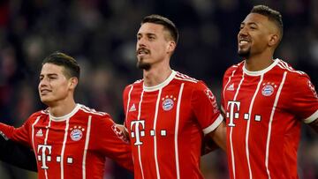 James Rodríguez podría levantar el título de la Bundesliga en cuatro partidos, si el Bayern Múnich mantiene su racha de victorias