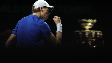 Jannik Sinner, en la Copa Davis.