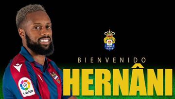 Anuncio del fichaje de Hernâni por Las Palmas.