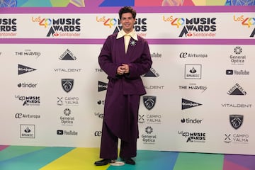 Alfred García a su llegada al photocall de LOS40 Music Awards Santander. 