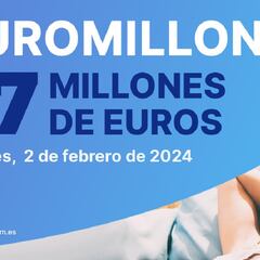 Euromillones: comprobar los resultados del sorteo de hoy, viernes 2 de febrero