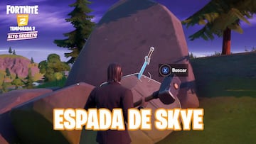 Desafío de Fortnite: ¿dónde encontrar la espada de Skye clavada en piedra?