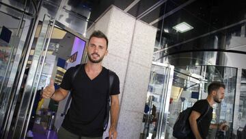 Emre Çolak, hoy a su llegada a Coruña.