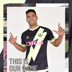 Falcao presenta la tercera camiseta de Rayo Vallecano