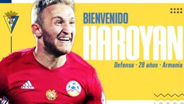 Haroyan, primer fichaje del Cádiz para la 2021-22