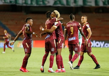 Atlético Nacional y Deportes Tolima se enfrentaron en el Atanasio Girardot en juego aplazado de la novena jornada de la Liga BetPlay 2020.