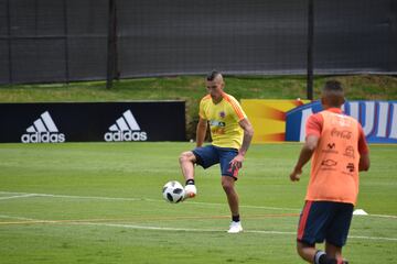 La Selección Colombia trabaja en la Sede de la Federación Colombiana de Fútbol en Bogotá con el grupo casi completo. Fabra, Borja, Mateus, Lerma y compañía se alistan para el partido de despedida, el viaje a Italia y el Mundial.