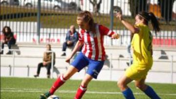 Nicole Regnier, delantero colombiana, marc&oacute; su primer doblete con el Atl&eacute;tico de Madrid F&eacute;minas. 