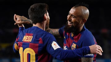 Vidal y el Barça no se despeinan para avanzar en la Copa del Rey