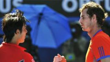 SOLVENTE. Kei Nishikori eliminó a Tsonga pero no pudo sorprender a un Murray muy firme.