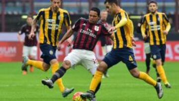 Bacca tiene siete goles en el calcio.