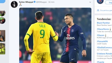 Mbappé, 'Masche' y Scaloni: los mensajes solidarios para Sala