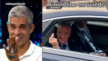 El gesto de Florentino a su llegada a Oviedo que hizo llorar de risa al plató de El Chiringuito