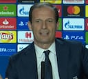 El momento en el que Allegri desconcertó a la prensa italiana