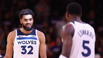Timberwolves’ Anthony Edwards spoke to the importance of Karl-Anthony Towns and the difference it makes when he’s not fouling players on the court.