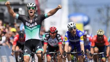 Esprint en el Tour de Romandía 2018.
