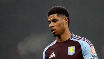 Marcus Rashford, con la camiseta del Aston Villa.