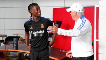 Camavinga y Ancelotti.